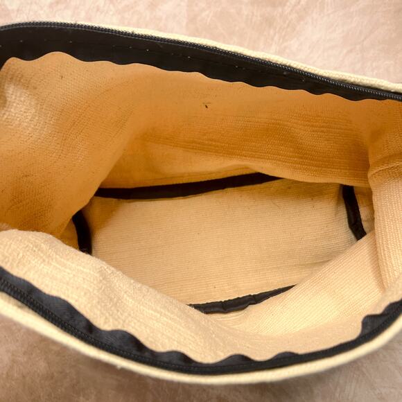 Vintage 90s El Paso Saddle Blanket Tapestry Animal Folk Art Shoulder Bag Zip Up - Picture 5 of 6